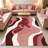 Red Abstract Wave carpet-easy to clean, machine-washable, soft and comfortable; suitable for door mats, kitchens, living rooms, bedrooms, corridors, and laundry areas. Easy to clean, durable carpet for home decoration.-129450823