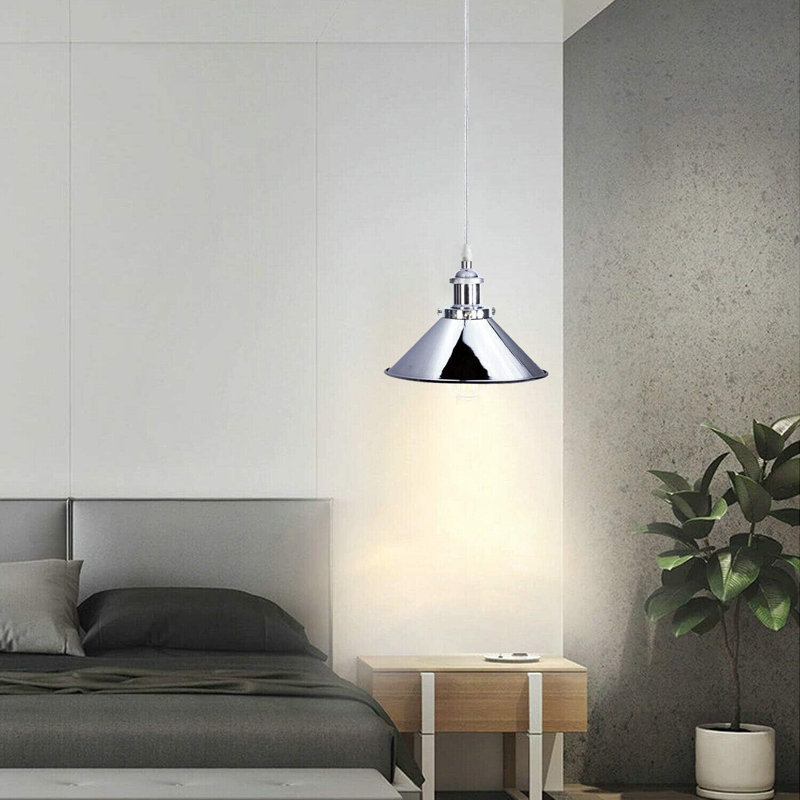 Shiverick 1 - Light Chrome Cone Pendant