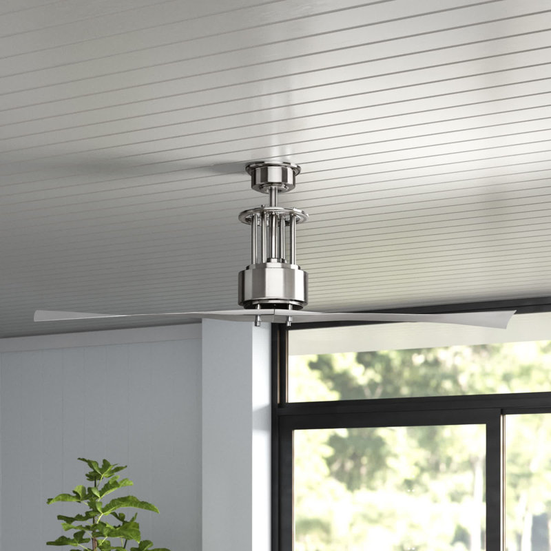 Spades 56'' Ceiling Fan, Brushed Nickel