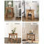 Tables de bout polyvalentes avec rangement à 2 niveaux - Ensemble de 2 armoires d'entrée de style campagnard - Tables d'appoint rustiques peu encombrantes pour la chambre à coucher, le salon ou le couloir
