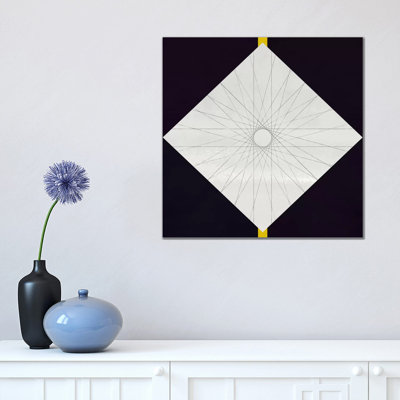 Geometric Pattern Concentric Circle - Wrapped Canvas Print