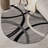 Devonshire Abstract Gray/Black/Ivory Area Rug-1670106092