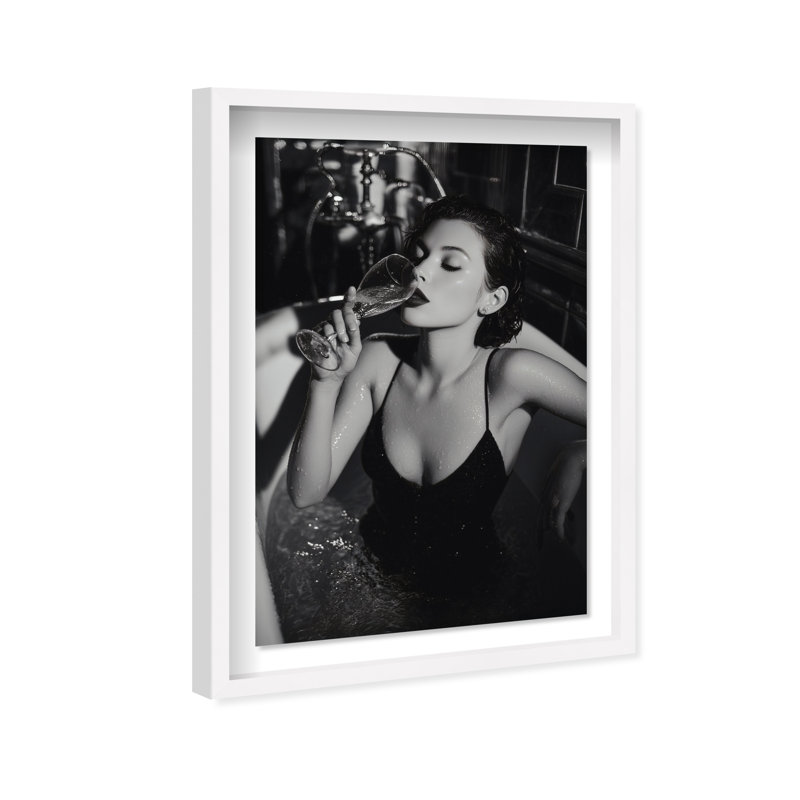Darkened Glow Print by Oliver Gal, 46.5"H x 31.5"W, White Shadowbox