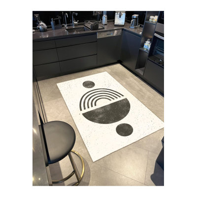 Washable Equality Symbol Patterned Decorative Area Rug