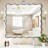 Luxury Rectangular Wavy Metal Framed Mirror-1226959163-1226959161