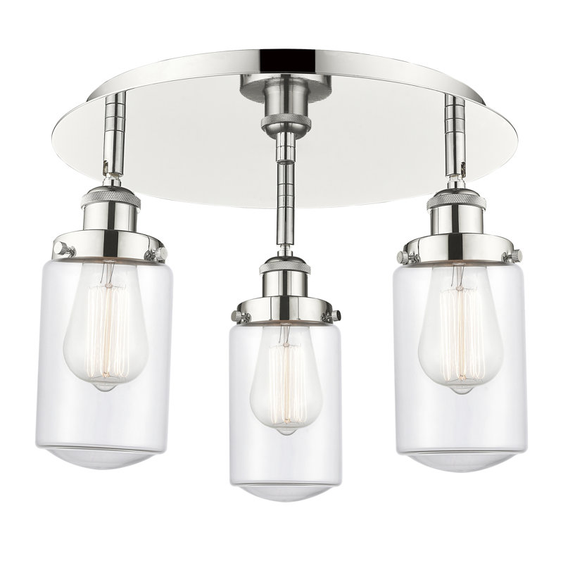 Plafonnier Erkson, Nickel poli, Transparent