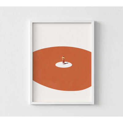 Imprimé abstrait Mid-Century: cercles géométriques, tailles multiples