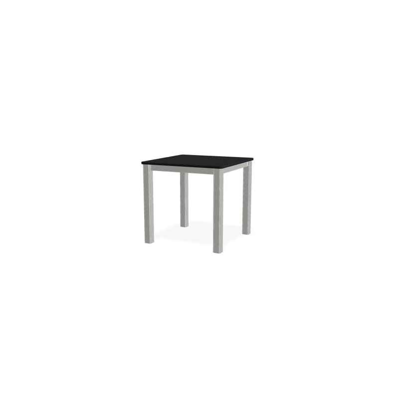 Table d'appoint Robinett, Noir P70, Neige texturée