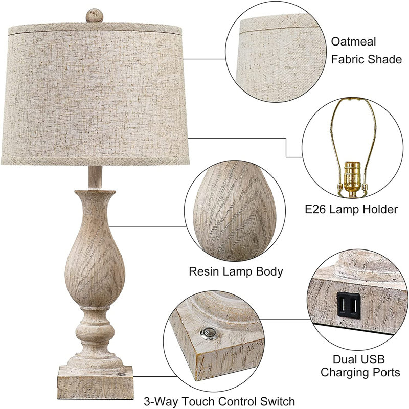 Lampe de table Waldoboro USB