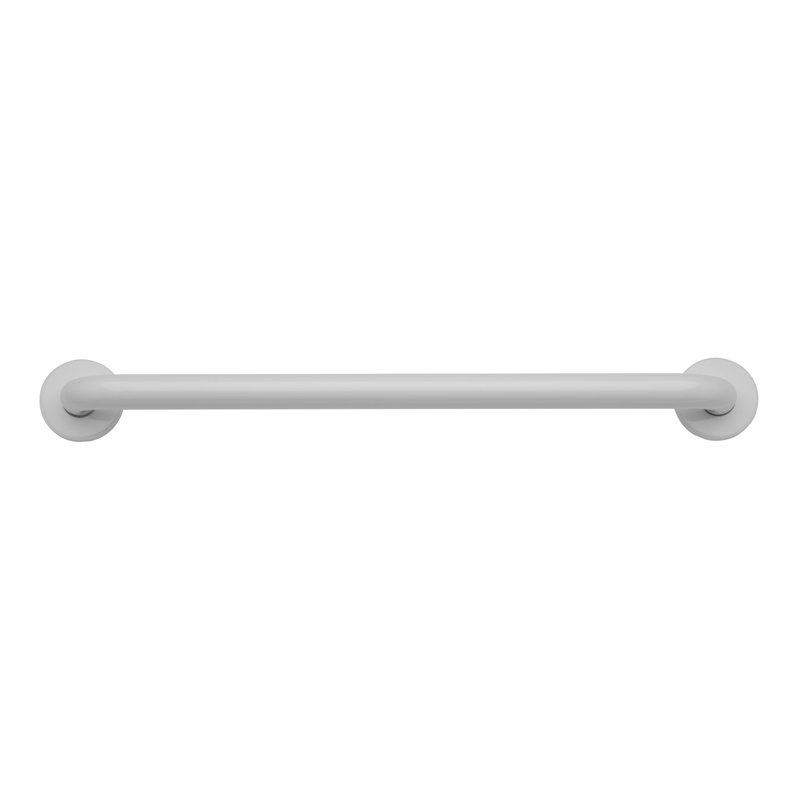 60cm Straight Grab Bar, White
