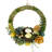Faux Poppy Wood 9'' Wreath