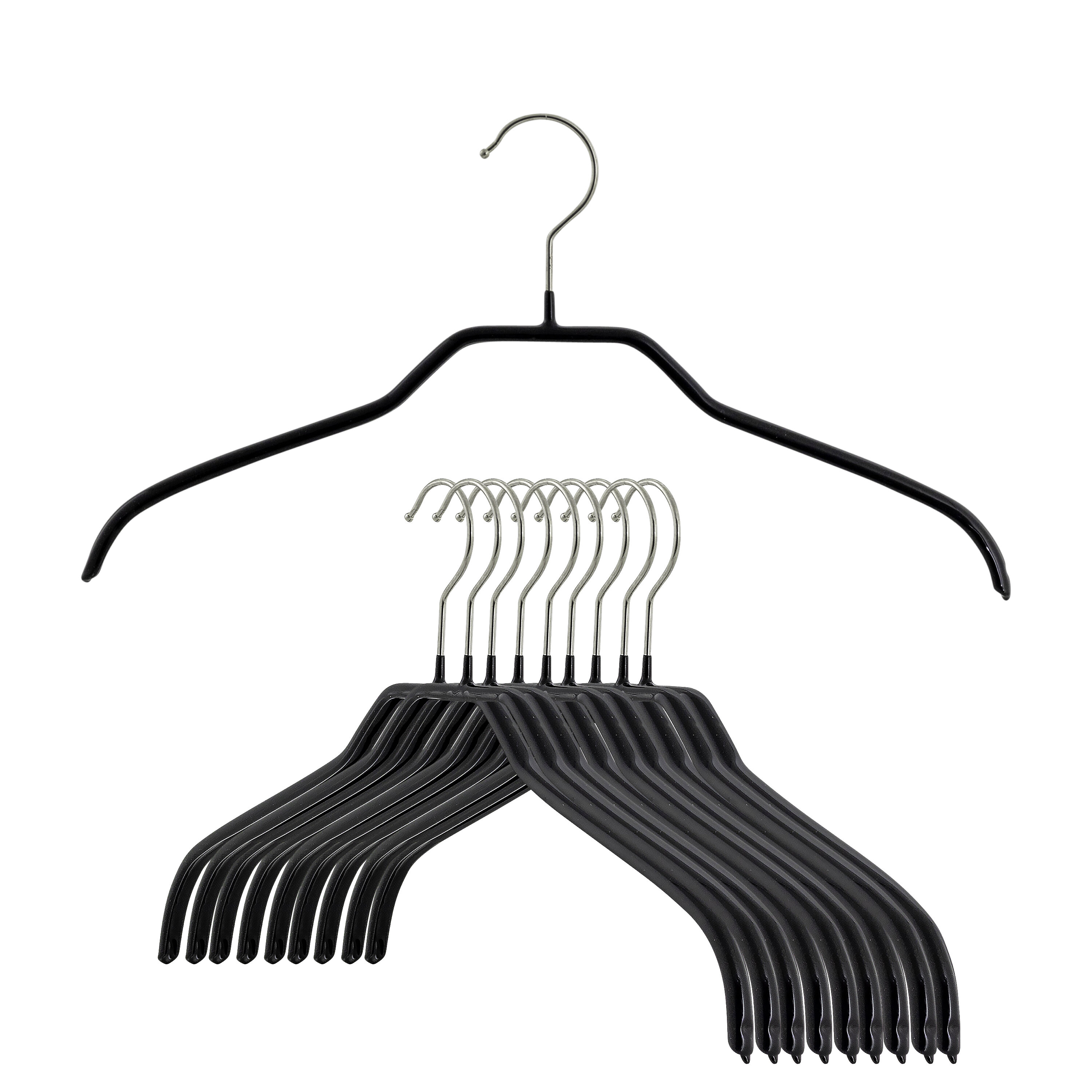 Hanger Central Black Heavy Duty Recycled Plastic Non Slip Sweater