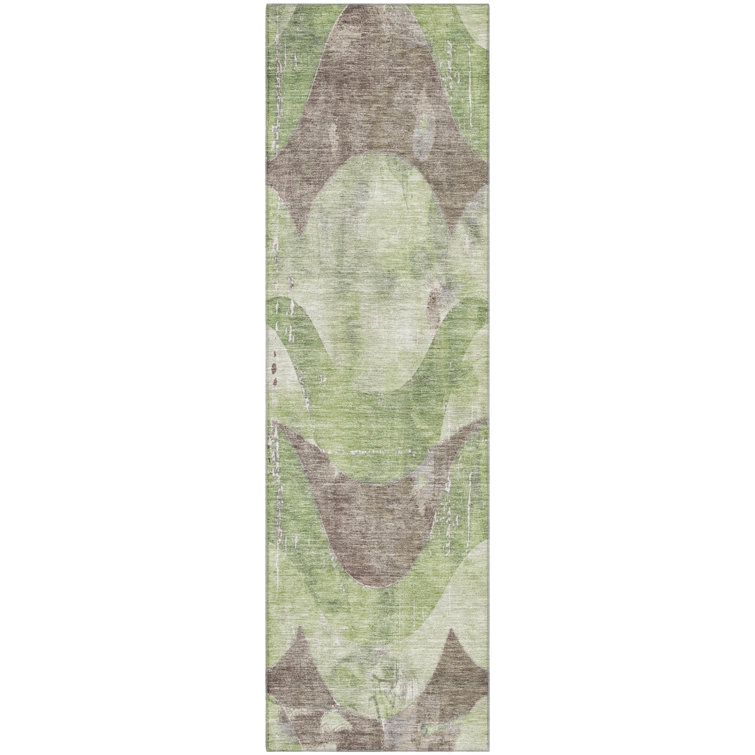Premium Machine Washable Maag AMF1786 Swirls Rug