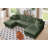 4 Seater Modular Sectional Sofa, U Shaped Extra Large Corduroy With Double Chaises-1993063888