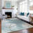 Machine Washable Indoor/Outdoor Chantille ACN2396 Abstract Rug-1959020397