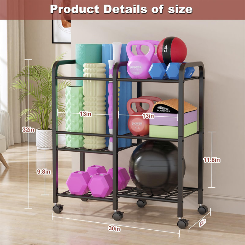 Metal Freestanding Multi-Use Sports Rack