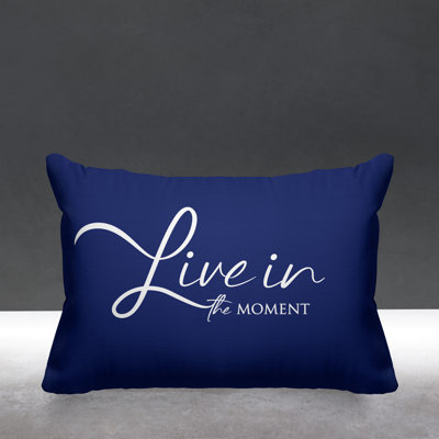 Aspire Live in the Moment Outdoor Rectangular Pillow Cover & Insert