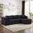 Boneless Sofa, 105" Corduroy Sectional with Deep Seat, 3-Seater Boneless Couch, No Assembly Required-1149410228