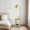 Lampe sur pied moderne avec tables de chevet à 2 niveaux