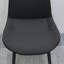 Chaises de salle à manger modernes en cuir PU noir, pieds en métal pour la cuisine et la salle à manger