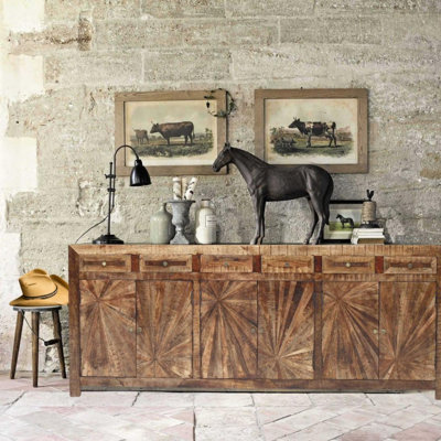 97'' Solid Wood Sideboard