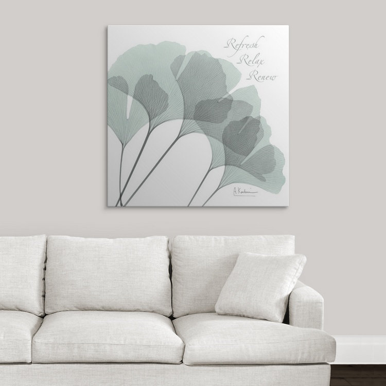 "Manigault" Gingko Refresh X-Ray par Kiranjit, reproduction de photo, H 38 po x l 38 po x P 1 po, Cadre noir
