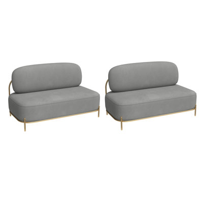 Banc rembourré simple en polyester