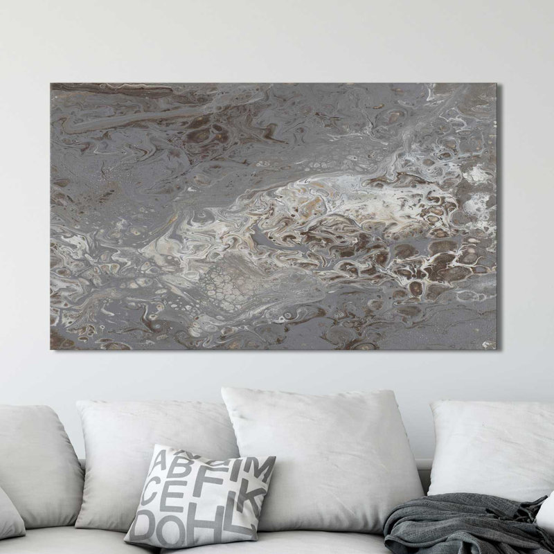 «Modern Flow II», reproduction d'art sur toile tendue, H 18 po x l 40 po x P 1 po