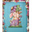 Spring Bunny Wreath Wooden Door Hanger