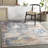 Barcus Abstract Blue/Saffron Area Rug-1934177465
