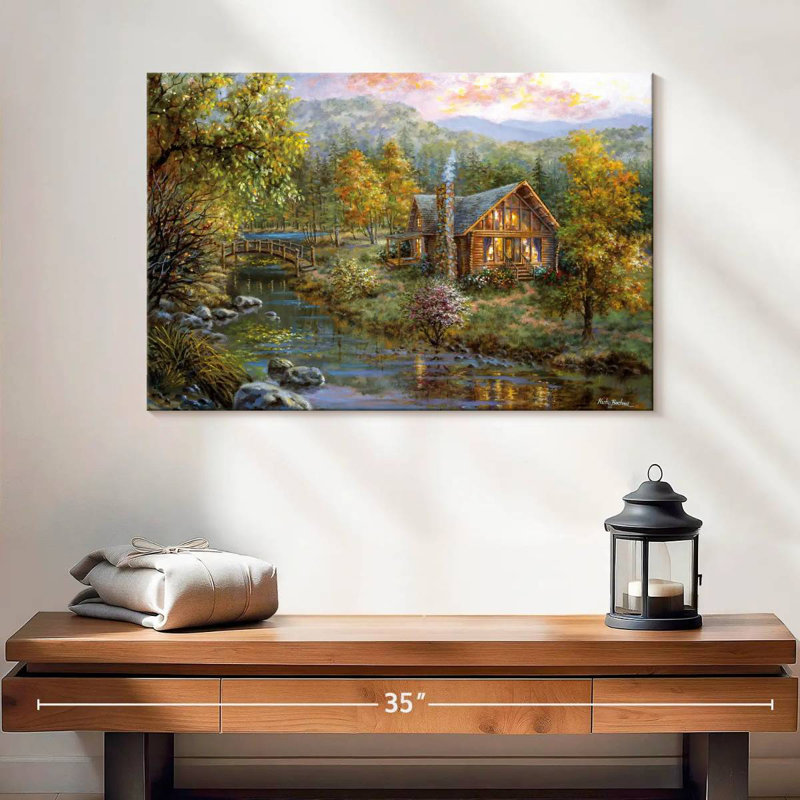 Lilie A Peaceful Grove, 16" H x 24" W