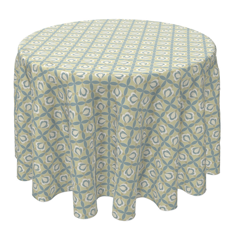 Round Cotton Twill Tablecloth