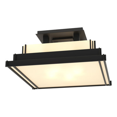 Steppe 4 - Light Lantern Square Semi Flush Mount