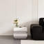 Ensemble de 2 tables de chevet 2 tiroirs avec table d'appoint pleine grandeur, table d'appoint en bois avec poignées cachées, table de chevet de style crème, convient à la chambre à coucher et au salon-440365363