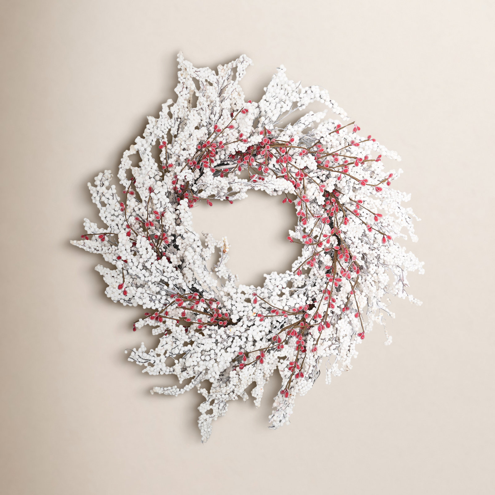 24" Handcrafted Berry Christmas Wreath