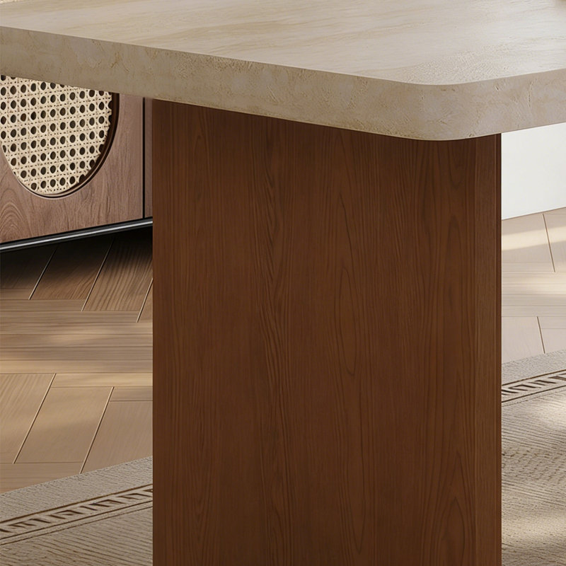 Table de salle à manger moderne, H 29,53 po x L 78,74 po x l 35,43 po