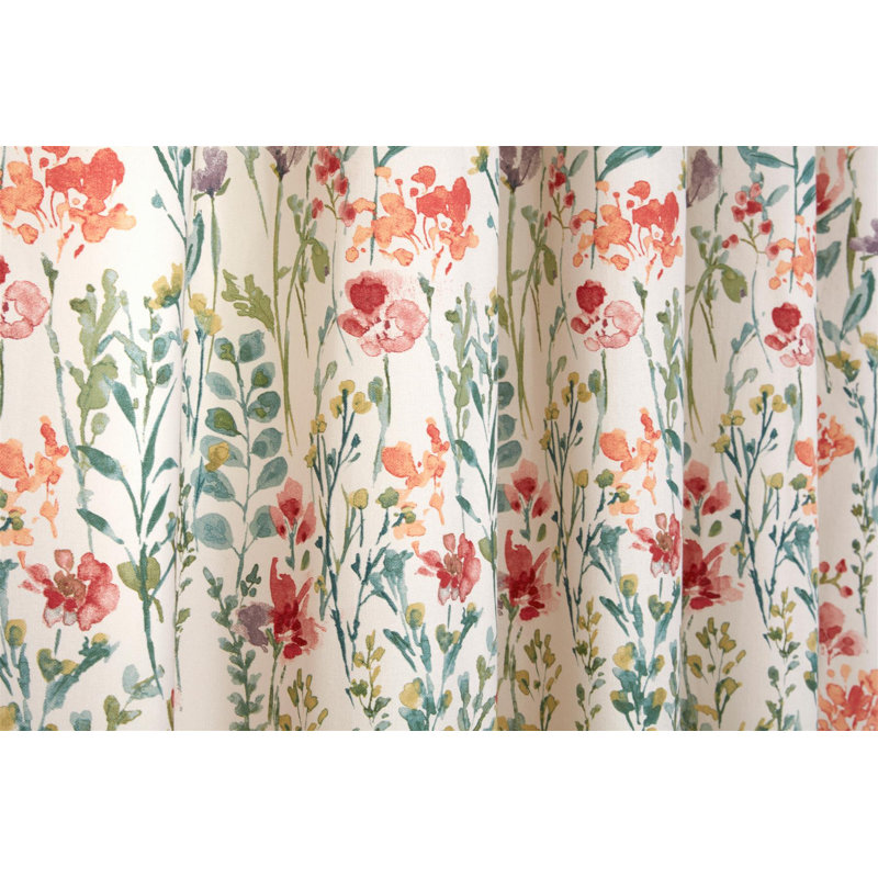 Anamari Polycotton Semi Sheer Curtain Pair, 168cm Width x 229cm Drop