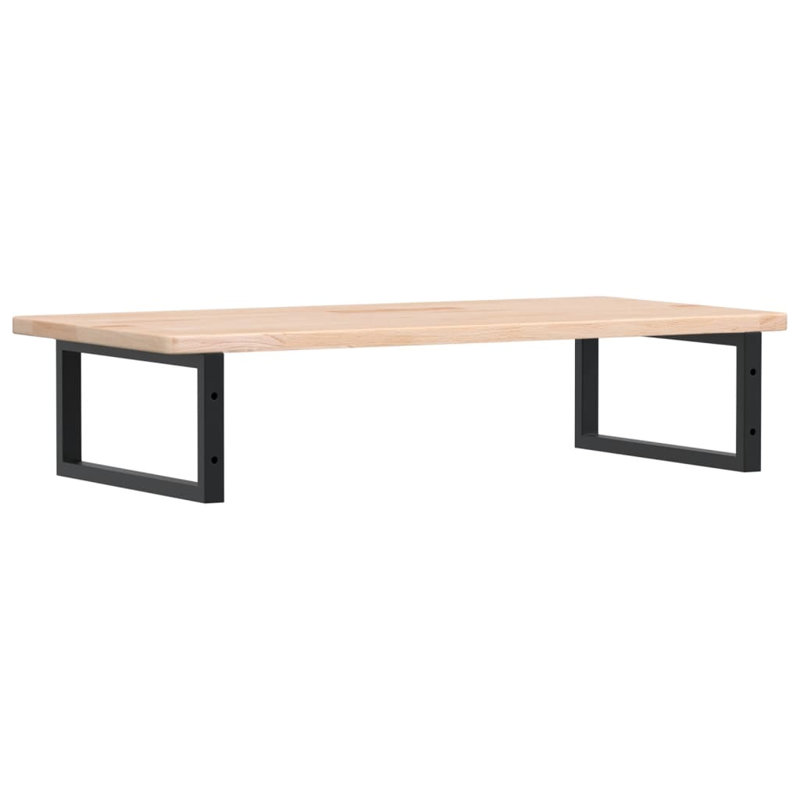 Daizhaun 100cm Solid Wood Bathroom Vanity Top, Oak/Black