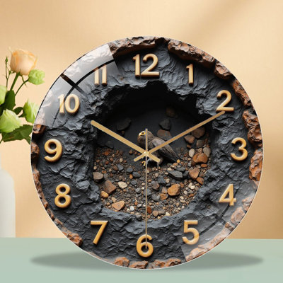 Horloge murale en pierre 12 po