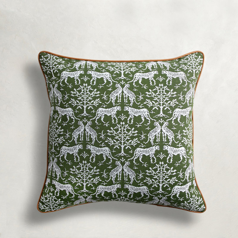 Acrylic Indoor/Outdoor Throw Pillow, Square 18", Green