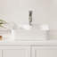 19"X15" White Ceramic Rectangular Vessel Bathroom Sink-92832833
