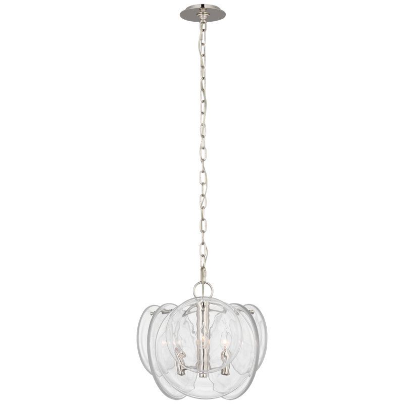 Loire 3 - Light Chandelier, Polished Nickel