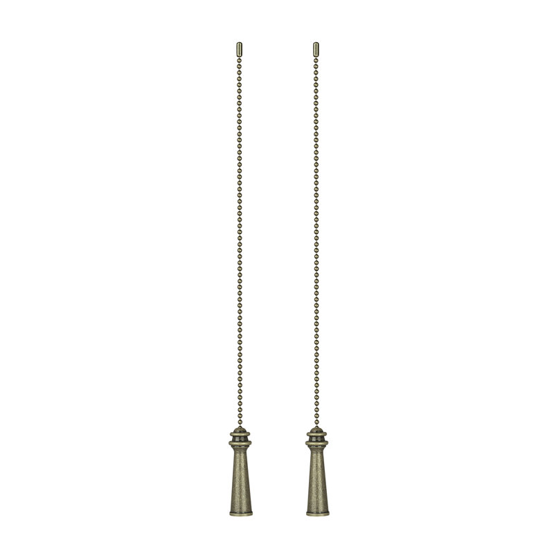 Ceiling Fan Pull Chain, Plated Bronze