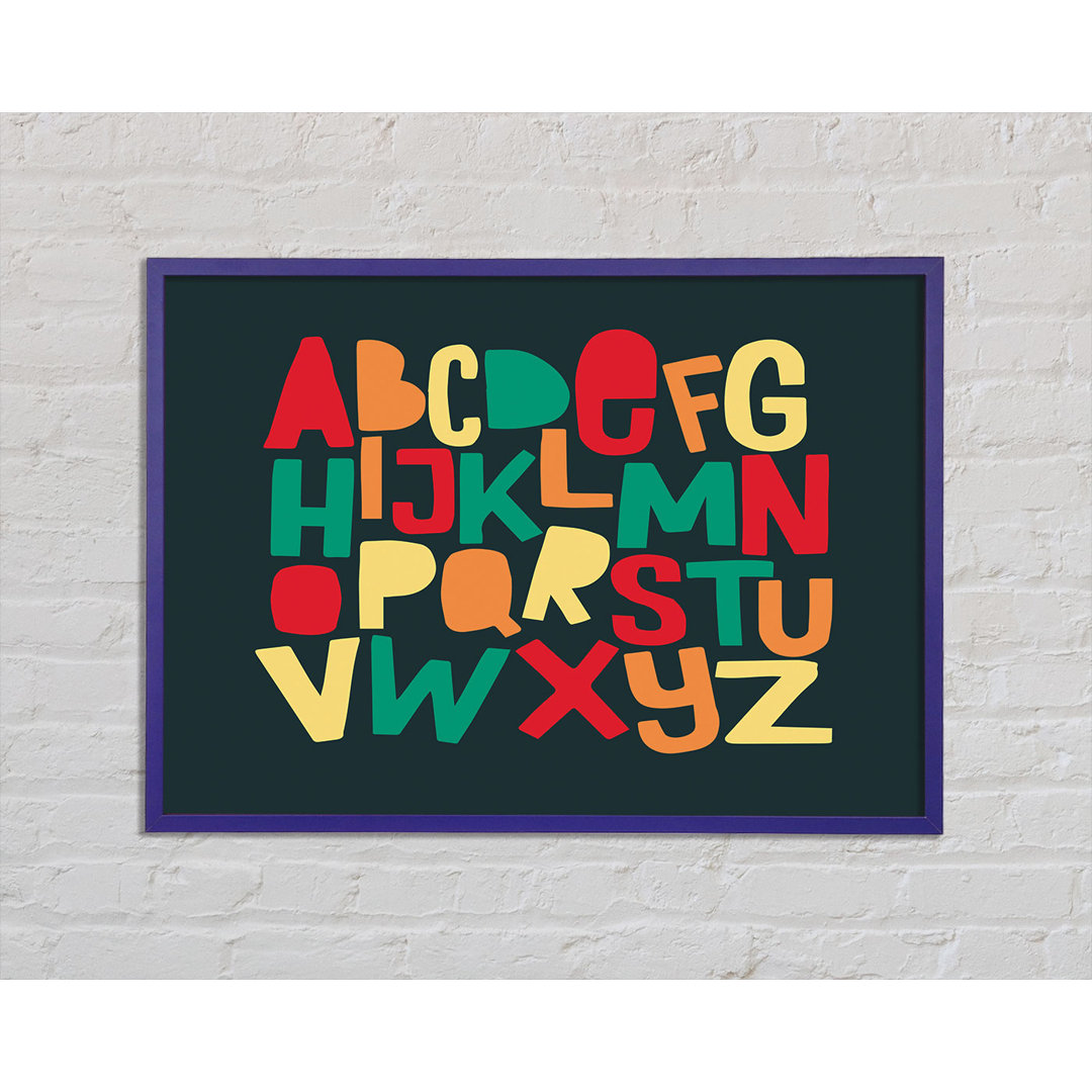 Das Alphabet Modern Gerahmter Druck