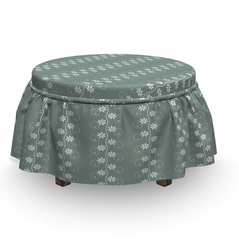 Box Cushion Ottoman Slipcover