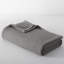 RE/FINE Solid Waffleweave Cotton Charcoal Blanket, Queen-590637849-590637848