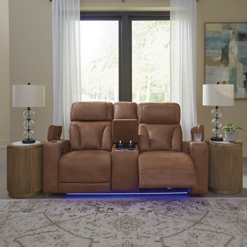 Nura Power Reclining Loveseat With Console
