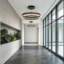 Luminaire à anneaux à DEL en aluminium rustique moderne à intensité variable 3000K-563759123