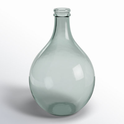 Recycled Glass Handmade Spanish Bottle Decorative Vase