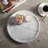 Guein Round Natural Marble Tray,Arabescato